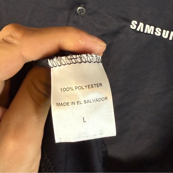 Samsung Men's Dark Polo Shirt - Picture 3 of 6